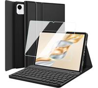 Wineecy Keyboard Case with Screen Protector for Honor Pad X9a 11.5 Inch 2025, 9H Tempered Glass, Magnetically Detachable Wireless Bluetooth Keyboard with Slim Stand Cover (Honor Pad X9a)
