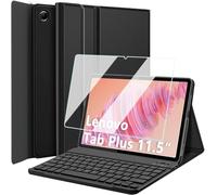 Wineecy Keyboard Case with Screen Protector for Lenovo Tab Plus 11.5 Inch 2024 (TB351FU), 9H Tempered Glass, Detachable Wireless Bluetooth Keyboard with Slim Stand Cover