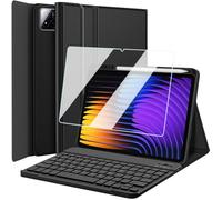 Wineecy Keyboard Case with Screen Protector for Xiaomi Pad 7/7 Pro 11.2 Inch 2024, 9H Tempered Glass, Magnetically Detachable Wireless Bluetooth Keyboard Cover with Pen Holder