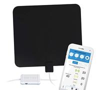Winegard Flatwave Amped Pro HDTV Indoor Antenna with Bluetooth Signal Meter and Integrated Channel Finder, Up to 60 Mile Range, TH-3000