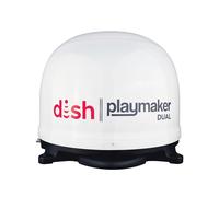 Winegard PL-8000 White Dish Playmaker HD Satellite Antenna Dual Receiver Capability, Optional RV Roof Mount