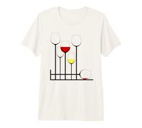 Wineglass stemware Like a Stained Glass Window Premium T-Shirt