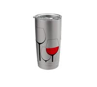 Wineglass stemware Like a Stained Glass Window Stainless Steel Insulated Tumbler