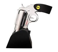 WineOvation Electric Gun Wine Bottle Opener with Foil Cutter for Gun Enthusiasts and Wine Lovers (Open Your Wine Bottle Fast with This New Corkscrew) Wine Gun Chrome