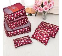 Winered 6Pcs Packing Cubes Luggage Organiser Travel Compression Suitcase Storage Bags Uk