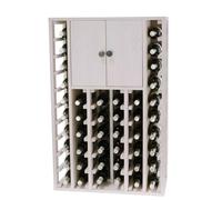 Winerex EFREN - 44 bottles - Cupboard in the top - White stained pine