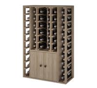 Winerex ESMA - 44 bottles + cupboard - Brown-stained pine