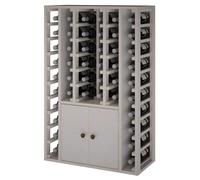 Winerex ESMA - 44 bottles + cupboard - White stained pine