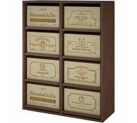 Winerex ESTELA for 8 wood cases (6 bottles cases) - Black-stained pine