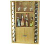 Winerex FARO - 20 bottles + cupboard and shelves - Pine
