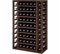 Winerex FAUSTA - 65 bottles - pull-out shelves - Black-stained pine
