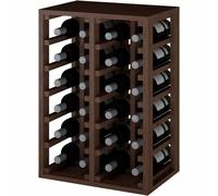 WINEREX -Vito - 24 bottles - Brown-stained pine