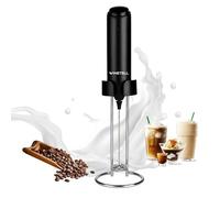WINETELL Rechargeable Electric Milk Frother Handheld, Coffee Frother with USB C Charging Stand, Powerful Frother Wand Whisk, Drink Mixer for Lattes, Hot Chocolate, Matcha, etc