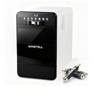 WINETELL Wine Preservation System - Wine Dispenser, Wine Saver & Keeper | Adjustable Temperature Control, Preserves Wine Freshness & Flavor , for Home, Office & Hotel, Without Removing Corks (White)