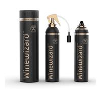 Winewizard - Smart 3-in-1 Wine Aerator + 1 Extra Refill | Age Wine Years in Seconds | Replicates Decanting and Breathing Instantly | Proven by Science | (Winewizard Plus 1 Extra Refill)