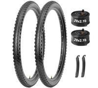 WINFAVO 2-Pack Mountain Bike Tires & Tubes Set: 29×2.1-Inch Puncture-Resistant MTB Tires with Heavy-Duty Butyl Inner Tubes & Tire Levers for Off-Road Cycling