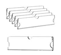 WINFFOR Acrylic Nameplate with Adhesive Tapes - 5 Pack Classroom Name Plates for Doors 2x8 Acrylic Nameplate Holder Horizontal Office Name Plates for Wall Name Plate Sign Holder Frame