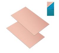 WINFOX 2 Pack 99.9% Pure Copper Sheet Metal, 200mm x 100mm x 1mm, for DIY Crafts, Jewellery Making, Repairs, Welding, and Conductive Projects