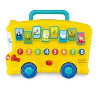 winfun Animal Sounds Bus | Musical Pull Along Bus With Interactive Animal Sound Effect Buttons | Suitable For Boys And Girls Ages 6 Months And Up Multicolor 000676
