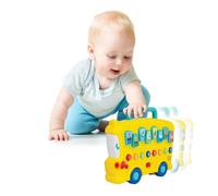 winfun Animal Sounds Bus | Musical Pull Along Bus With Interactive Animal Sound Effect Buttons | Suitable For Boys And Girls Ages 6 Months And Up Multicolor 000676