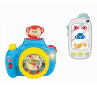 winfun My First Baby Selfie Phone & Pop Up Monkey Camera Twin Pack | Suitable For Boys And Girls 9 Months +, Multicolor, 900096