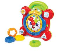 winfun Time For Fun Learning Clock | A Fun Interactive Way To Learn To Read The Time | Movable Hands And Sound Effects | Suitable For Boys And Girls Aged 3 Months And Up, Multicolor, 000675