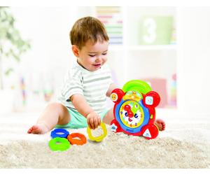 Winfun Time For Fun Learning Clock Light & Sound Shape Sorter Preschool Toy