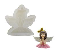 Wing Angel Princess Silicone Cake Mold Vegetable Fudge Candy Mold Chocolate Block French Desert Cake Decoration Wing Angel Princess Silicone Mold