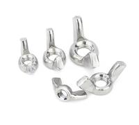 Wing Bolt Fasteners, Wing Nuts 304 Stainless Steel Zinc Plated M3 M4 M5 M6 M8 M10 M12 Pack Of 2 To 10PC(Stainless Steel,M5x10pc)