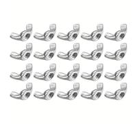 Wing Bolt Fasteners, Wing Nuts Pack Of 20 Cm300 M4 M5 M6 M8 M10 Stainless Steel Zinc Plated Hand Tighten(20PC M4)