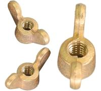 Wing Butterfly Nut， Wing Nuts Nut Hand Tighten Brass(M4 5pcs)