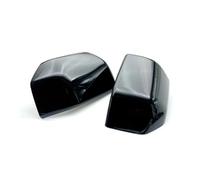 Wing Cap Exterior Door Replacement for Ford F150 2015 2016 2017-2020 Raptor Rear View Case Trim Rearview Side Mirror Cover FIXCOR(Carbon)(Gloss Black)