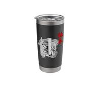 Wing Chun Mook Jong Dummy Stainless Steel Insulated Tumbler
