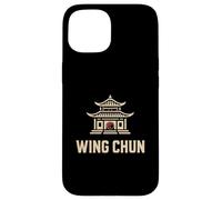 Wing Chun Temple with Red Yin-Yang Symbol Case for iPhone 15