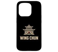 Wing Chun Temple with Red Yin-Yang Symbol Case for iPhone 15 Pro