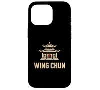 Wing Chun Temple with Red Yin-Yang Symbol Case for iPhone 16 Pro