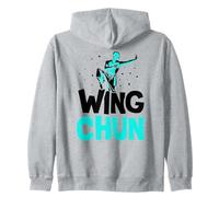 Wing Chun Training Coaching Martial Arts Fighter Zip Hoodie