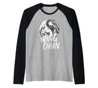 Wing Chun Training Fighter Coaching Martial Arts Raglan Baseball Tee
