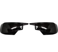 Wing Covers ABS Mirror Case Door Wing Mirror Cover Cap Shell Housing For BMW E46 316i 318i 318d 320d 320i 323i 325i 328i 330d 330i Outside Rearview Cover(Left and Right Black)