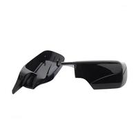 Wing Covers Black Carbon Fiber Pattern Side Mirror Cover For BMW E46 3 Series 2000-2005 316i 318i 318d 320d 320i 323i 325i 328i Outside Rearview Cover(Left and Right Black)