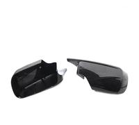 Wing Covers Black Carbon Fiber Pattern Side Mirror Cover For BMW E46 3 Series 2000-2005 316i 318i 318d 320d 320i 323i 325i 328i Outside Rearview Cover(Carbon Fiber look)