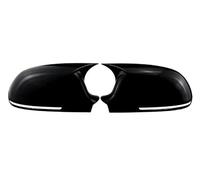 Wing Covers For A3 8P For A4 For A5 B8 B8.5 A6L A8L RS6 S8 For Q3 S5 RS3 Car Side Mirror Cover Wing Cap Exterior Door Shell Trim Outside Rearview Cover(Type A Black)