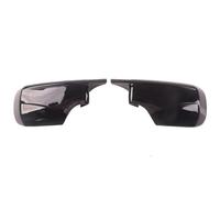 Wing Covers Rearview Mirror Cover Cap Carbon Fiber Black For BMW E46 E39 4door 325i 330i 525i 530i 540i 2000-2005 Outside Rearview Cover (Black 2)