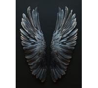 Wing Diamond Art Kits Adults, Diamond Painting Angel Wings Crystal Art Kits for Beginners, 5D Full Drill Square Gem Dots Embroidery Paintings Crafts Picture, Hobbies for Adults Women 50x70cm 8r-38