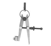 Wing Divider 125mm Carbon Steel High Hardness Leather Compass with Pencil Holder, Spring Flat Leg Divider for Woodworking Metal Leather Crafting and Precision Marking