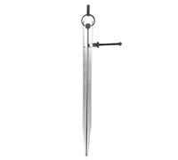 Wing Divider Adjustable Divider Calipers with Spring Nut, Carbon Steel Leather Compass for Scribing and Marking on Wood Plastic Metal, Flat Leg Design for High Accuracy (300mm)