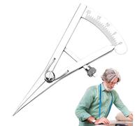Wing Divider Compass - Stainless Steel, Screw Button Adjustment, Precision Spring Design, Polished Edge Creaser Tool | Ideal for Accurate Measurements and Marking Lines On Leather Woodworking Metal