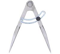 Wing Divider Gauge 153mm Carbon Steel Angle Scribing Tool for Precise Arc Scribing Stable Plotting for Woodworking Leather Crafting Mapping (126mm)