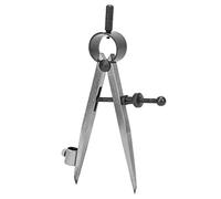 Wing Divider Line Location Scriber, Drafting Compass Drawing Tool, Carbon Steel Craft Rotating Tool with Pencil Fixed Device, Precision Line Compasses for Metal Workpiece and Leath (100mm)