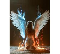 Wing DIY Diamond Art, Woman 5D Diamond Painting Kits for Adults, 5D Full Drill Crystal Art Kits for Adults, DIY Cross Stitch Embroidery Crafts Pictures, for Home Wall Decor, Gifts, 60x90cm Y-5175